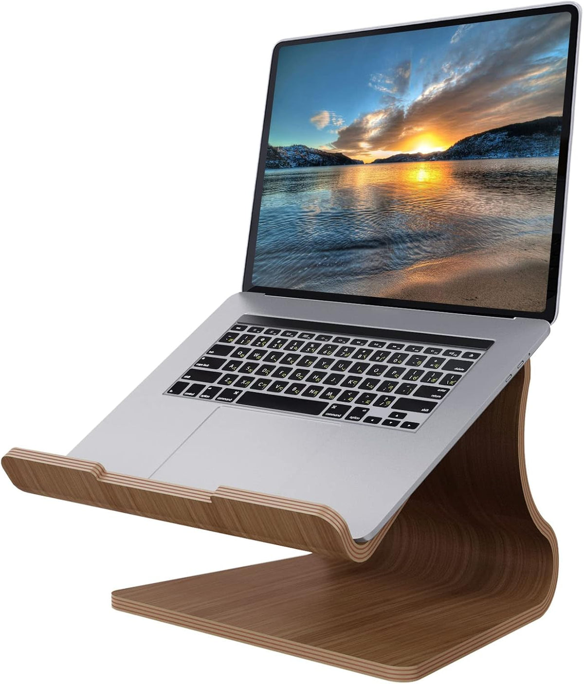 Wooden Laptop Stand, Walnut, Pack of 2 X595