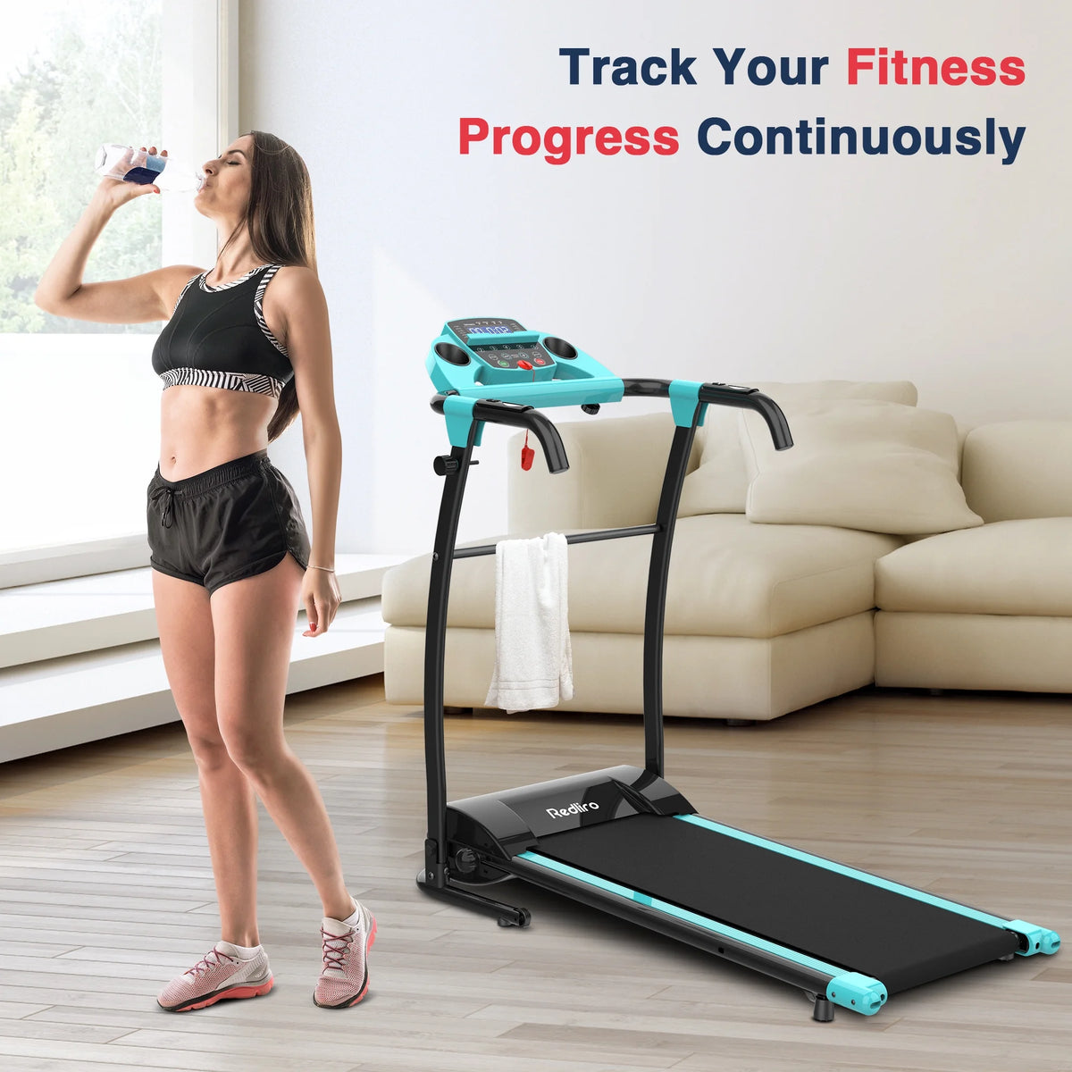 Portable Folding Treadmill Incline Electric Walking Running Machine F68042