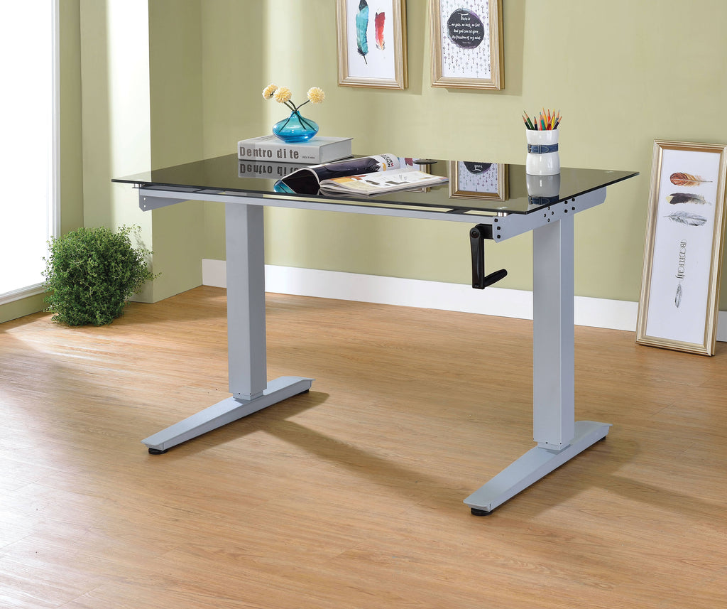 Black Glass Writing Desk S299778