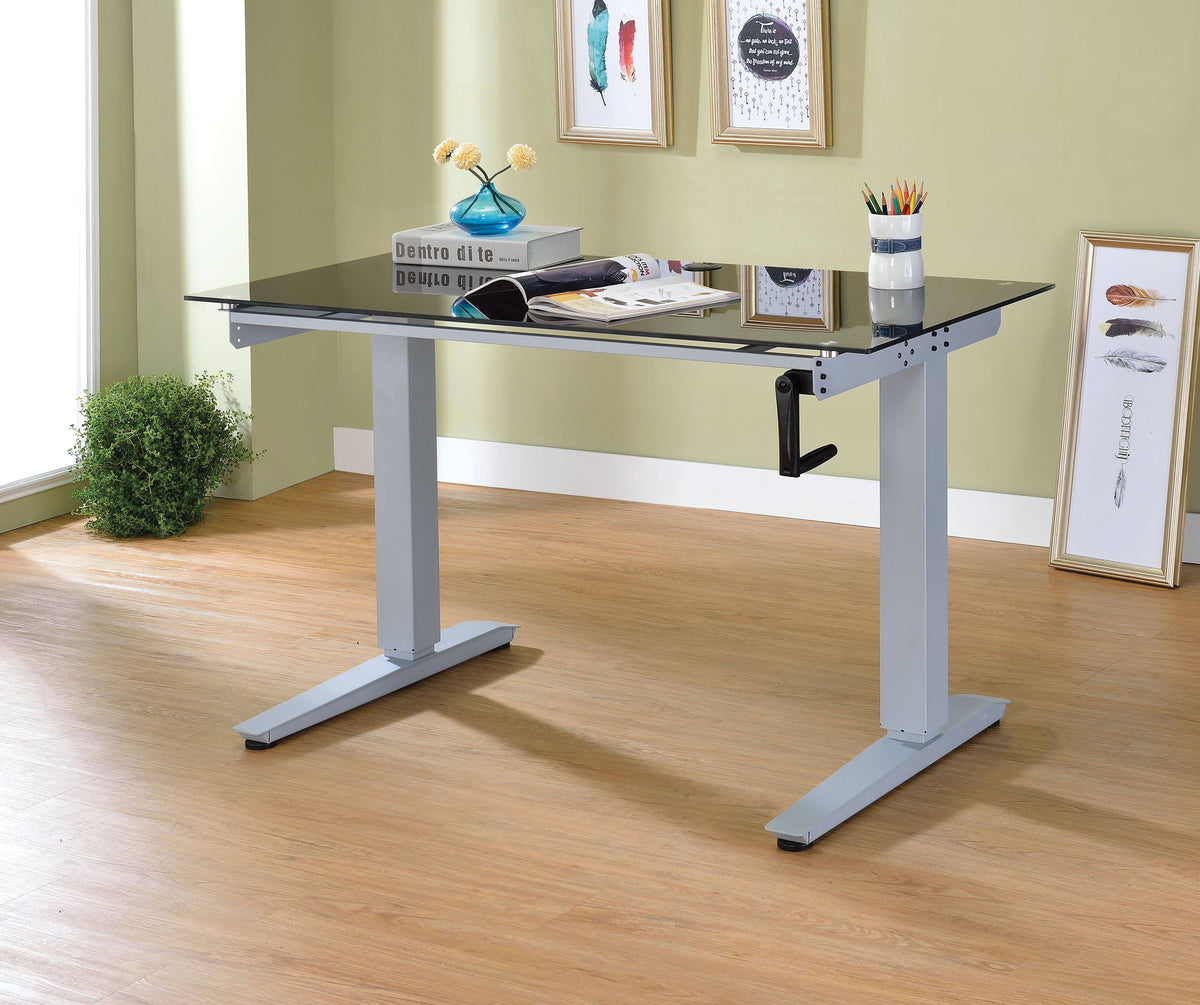 Black Glass Writing Desk S299778