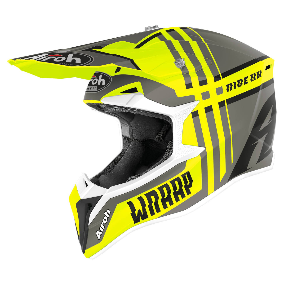 Helmet Wraap Broken Yellow Matt Size M F653