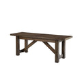 Smoke Brown Wood Backless Dining Bench P712841