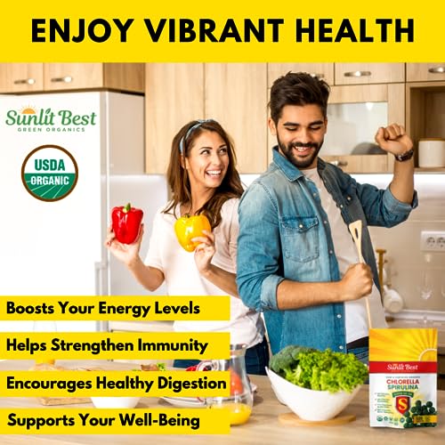 500 Organic Chlorella Spirulina Tablets G95836