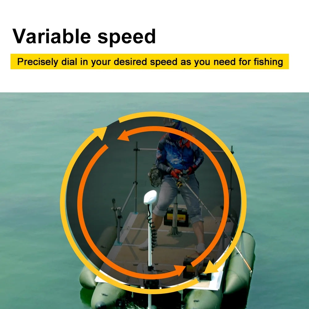 12V 55LBS 54inch Bow Mount Trolling Motor with Wireless Remote Control N251630