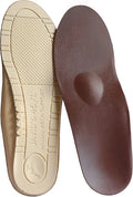 Synthetic Leather Orthotic Shoe Insole with Metatarsal Pad & Heel Cradle U4136