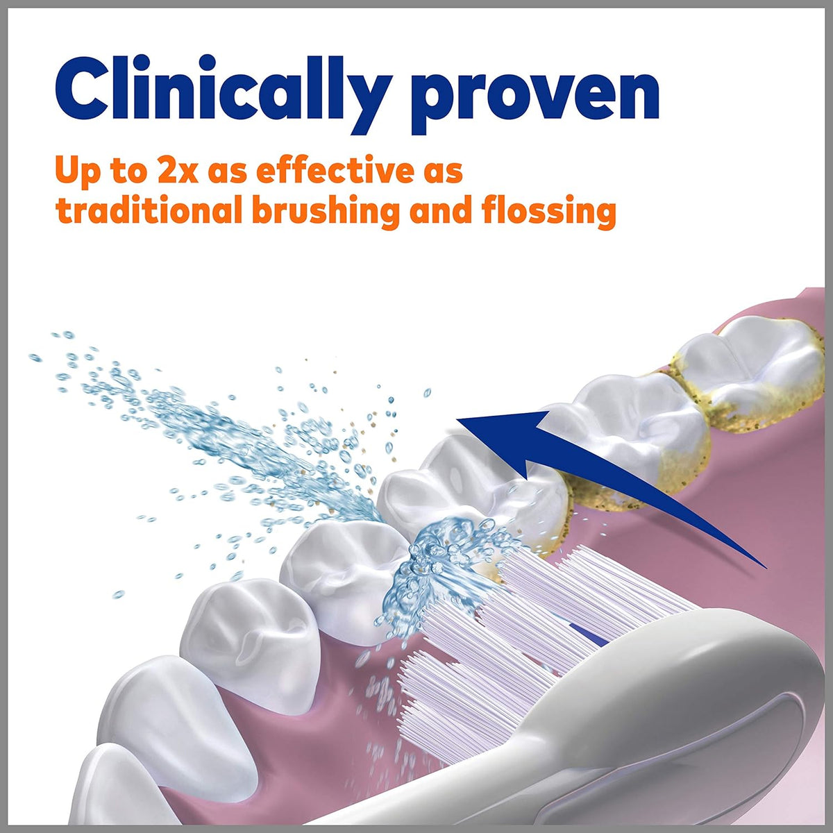 White Electric Toothbrush and Water Flosser Combo C59440