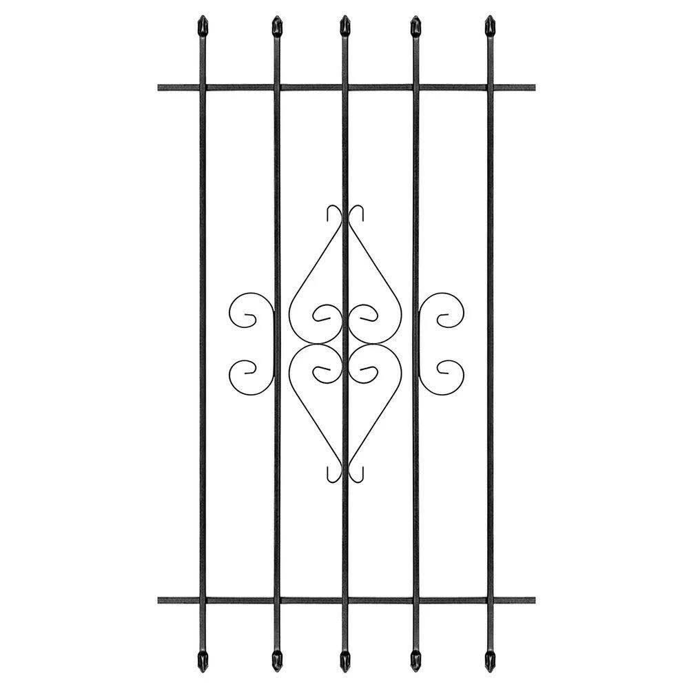 Black 5-Bar Window Guard Y102
