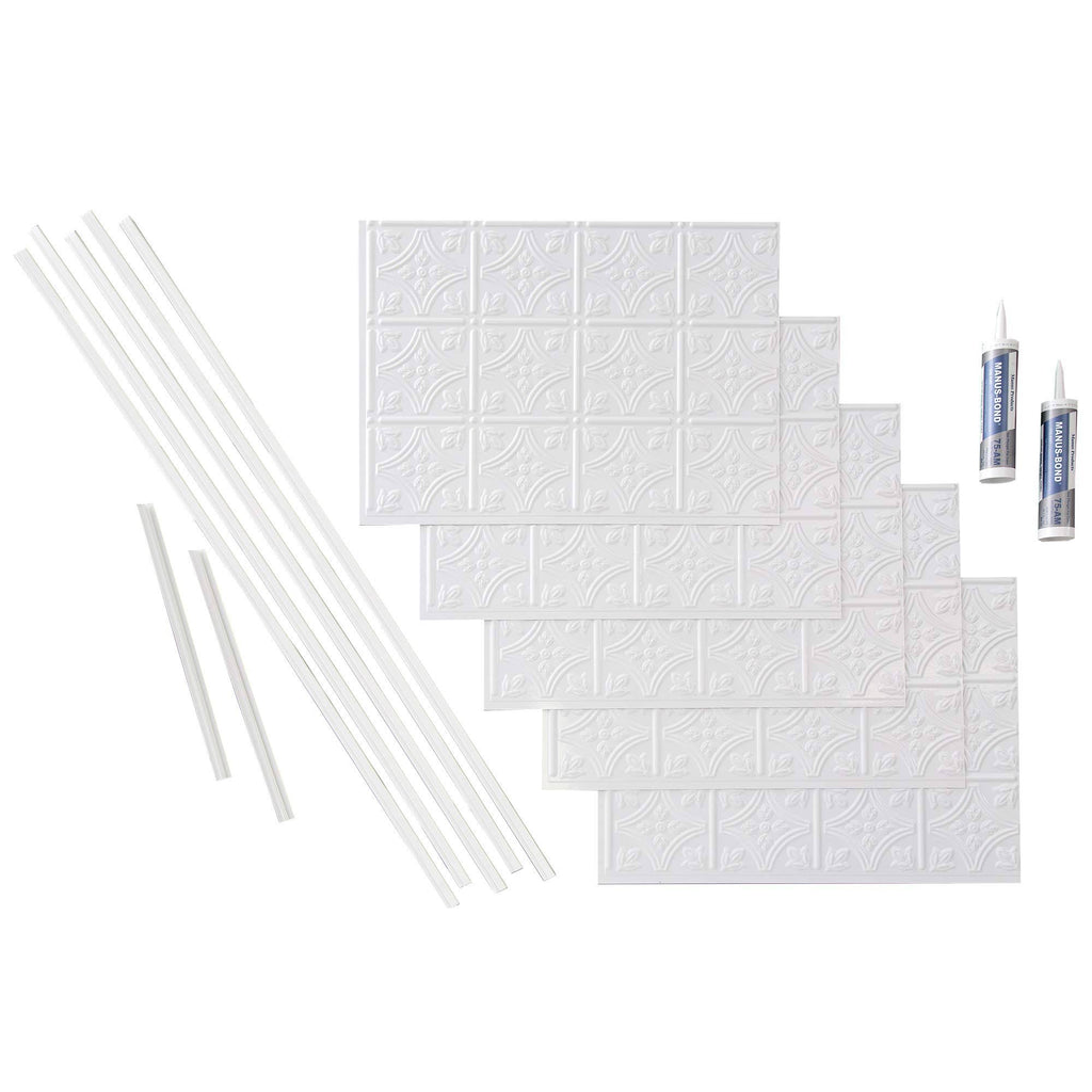 Gloss White Backsplash Kit K983