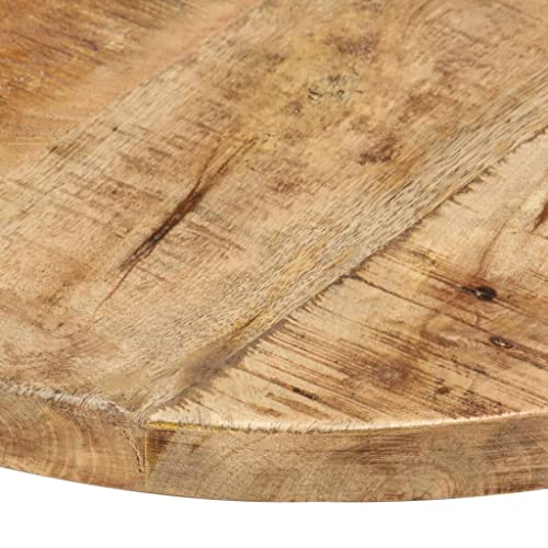 Solid Reclaimed Wood Round Table Top 15.7" E93551
