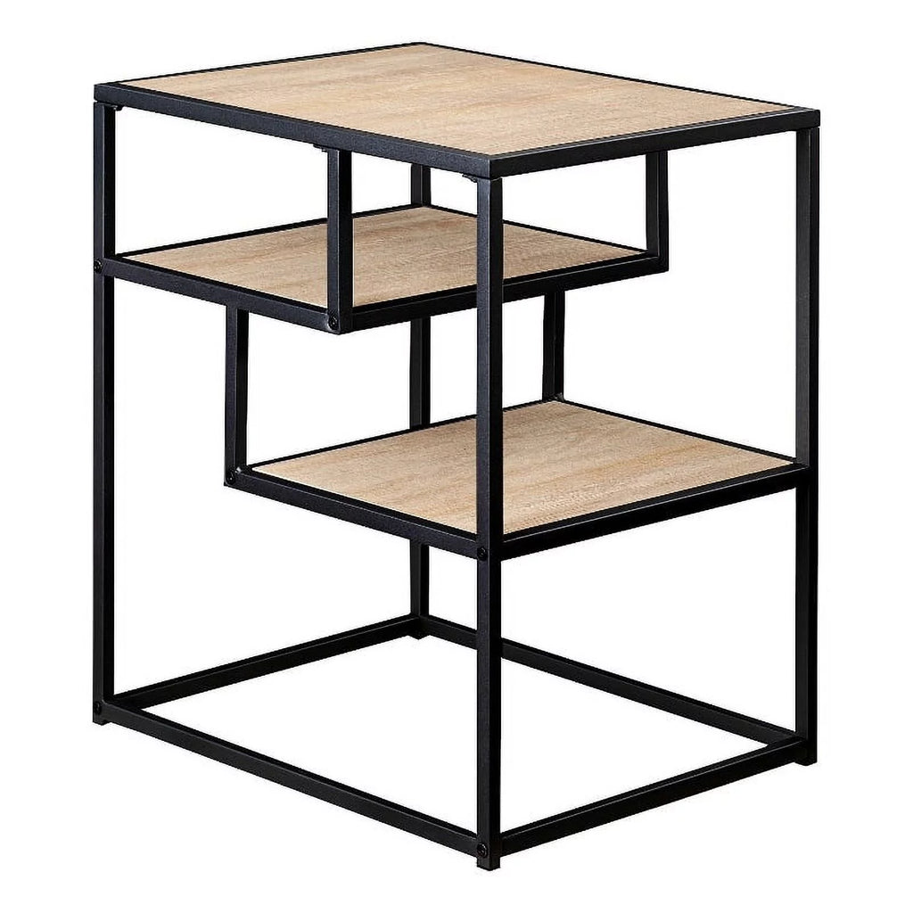 16" Metal and Wood Side Table R90841