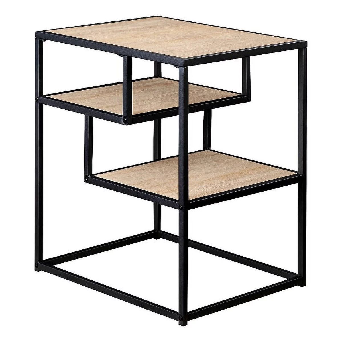 16" Metal and Wood Side Table R90841