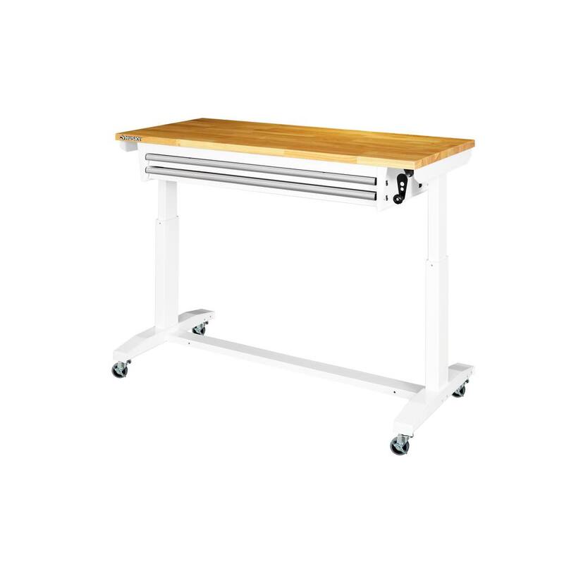 Adjustable Height Table, White G166734