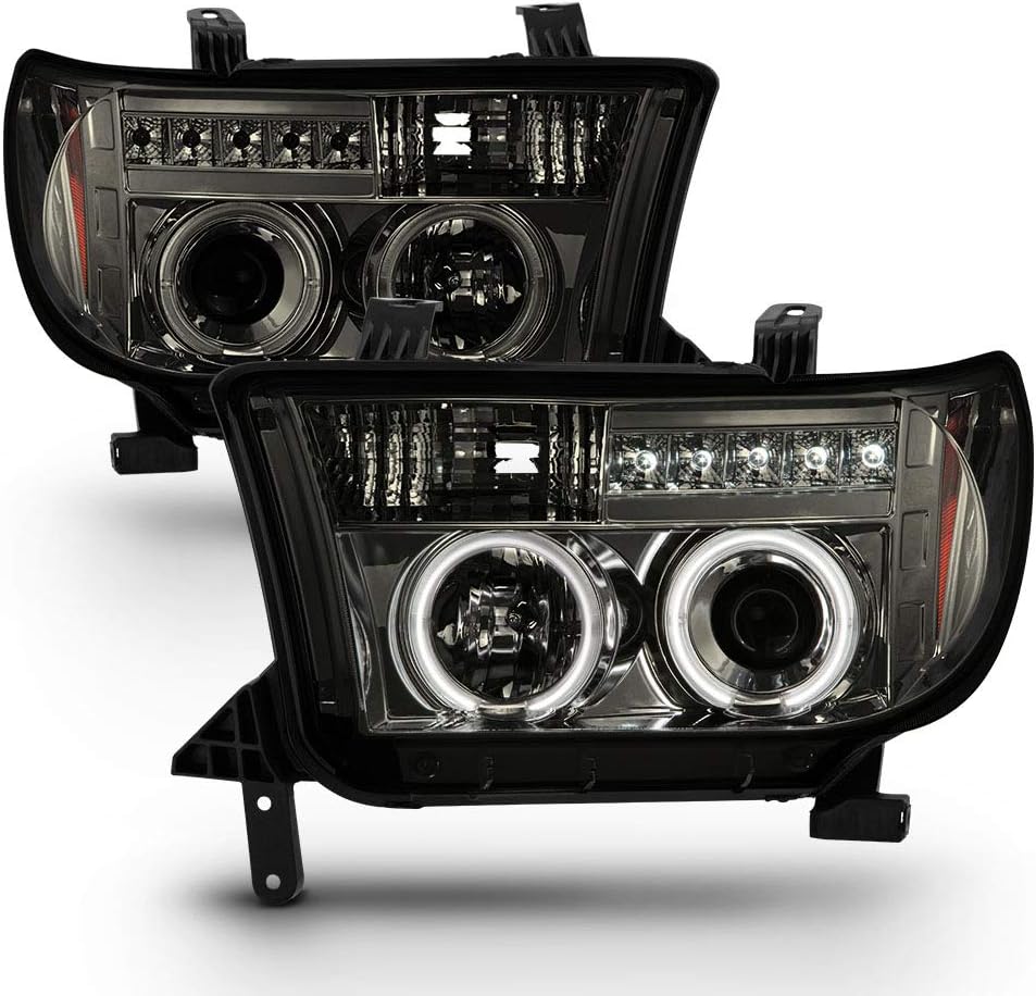 Smoked Lens LED Projector Headlights Left+Right K603998