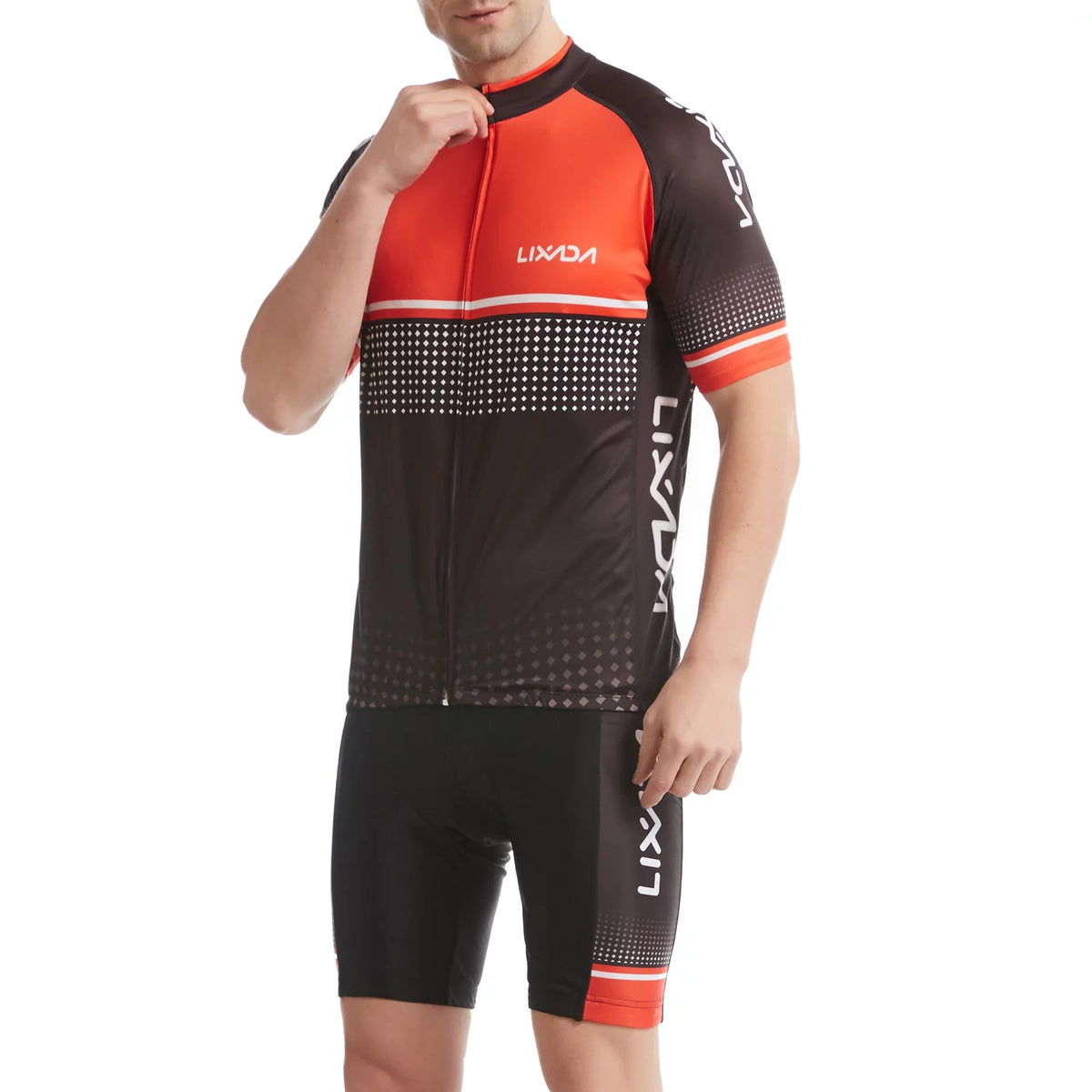Breathable Quick-Dry Short Sleeve Cycling Jersey and Padded Shorts Set I82525