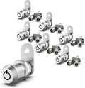 6 Pack 1-1/8 Inch Keyed Alike Zinc Alloy Cam Lock G6320