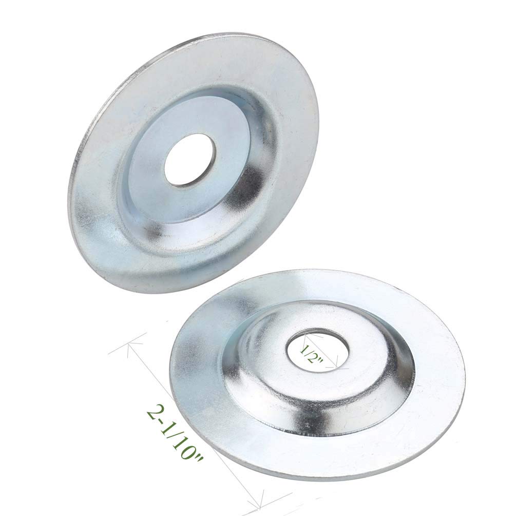 Bench Grinder Arbor Washer/Flange 2 Sets OD2-1/10'' x ID 1/2'' & OD3-1/10'' x ID 5/8'' R3245
