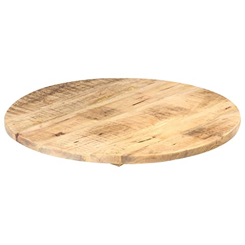 Solid Reclaimed Wood Round Table Top 15.7" E93551