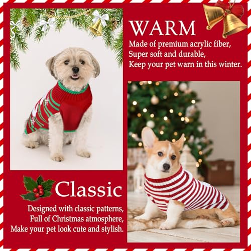 4 Pack Dog Christmas Sweater D72937