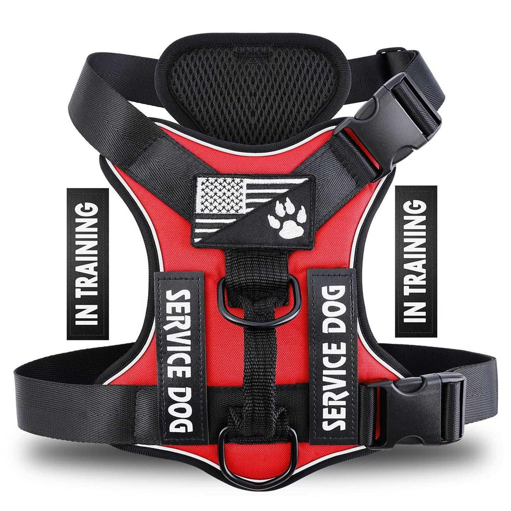 Reflective Dog Vest Harness with 5 PCS Patches U851