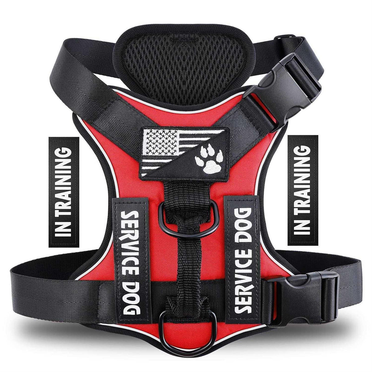 Reflective Dog Vest Harness with 5 PCS Patches U851