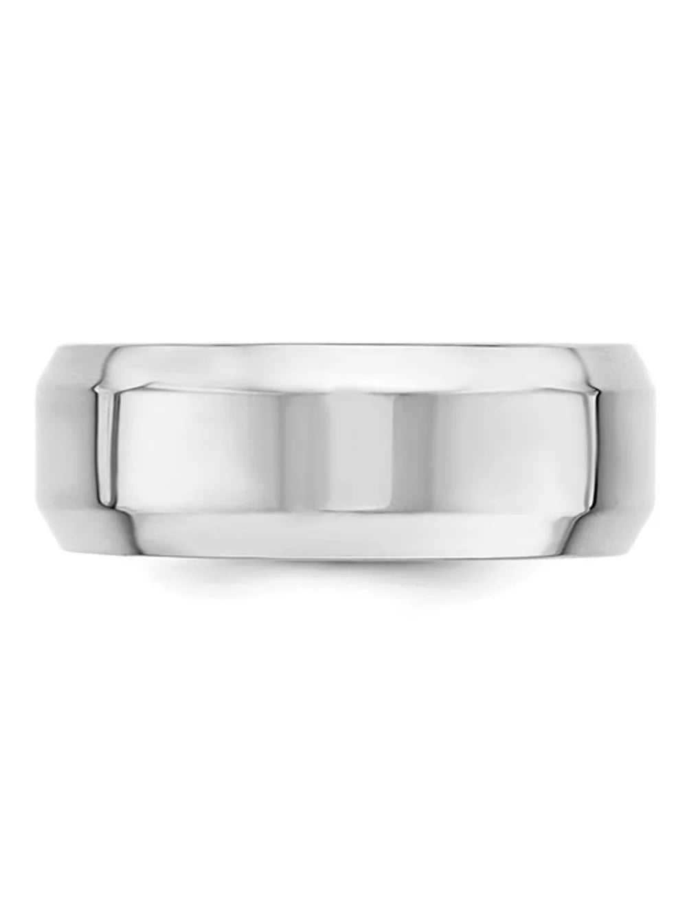 10K White Gold Comfort Fit Wedding Band Ring E37806