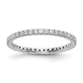 14k White Gold 1/2 carat Lab Grown Diamond Eternity Ring F570