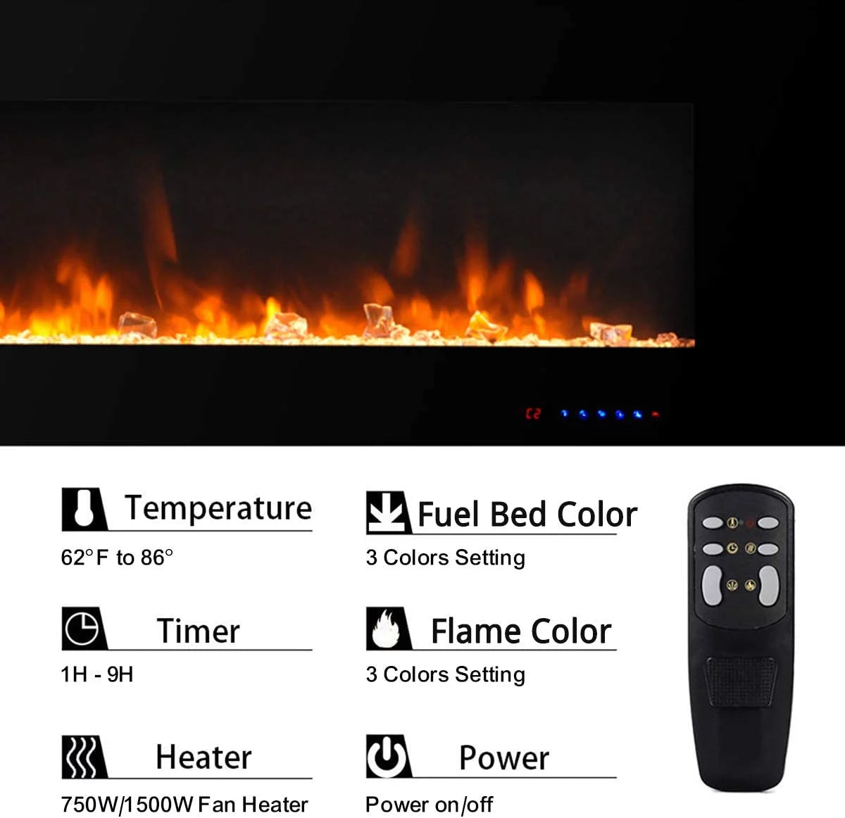 750W-1500W 5200 BTU Heater U607