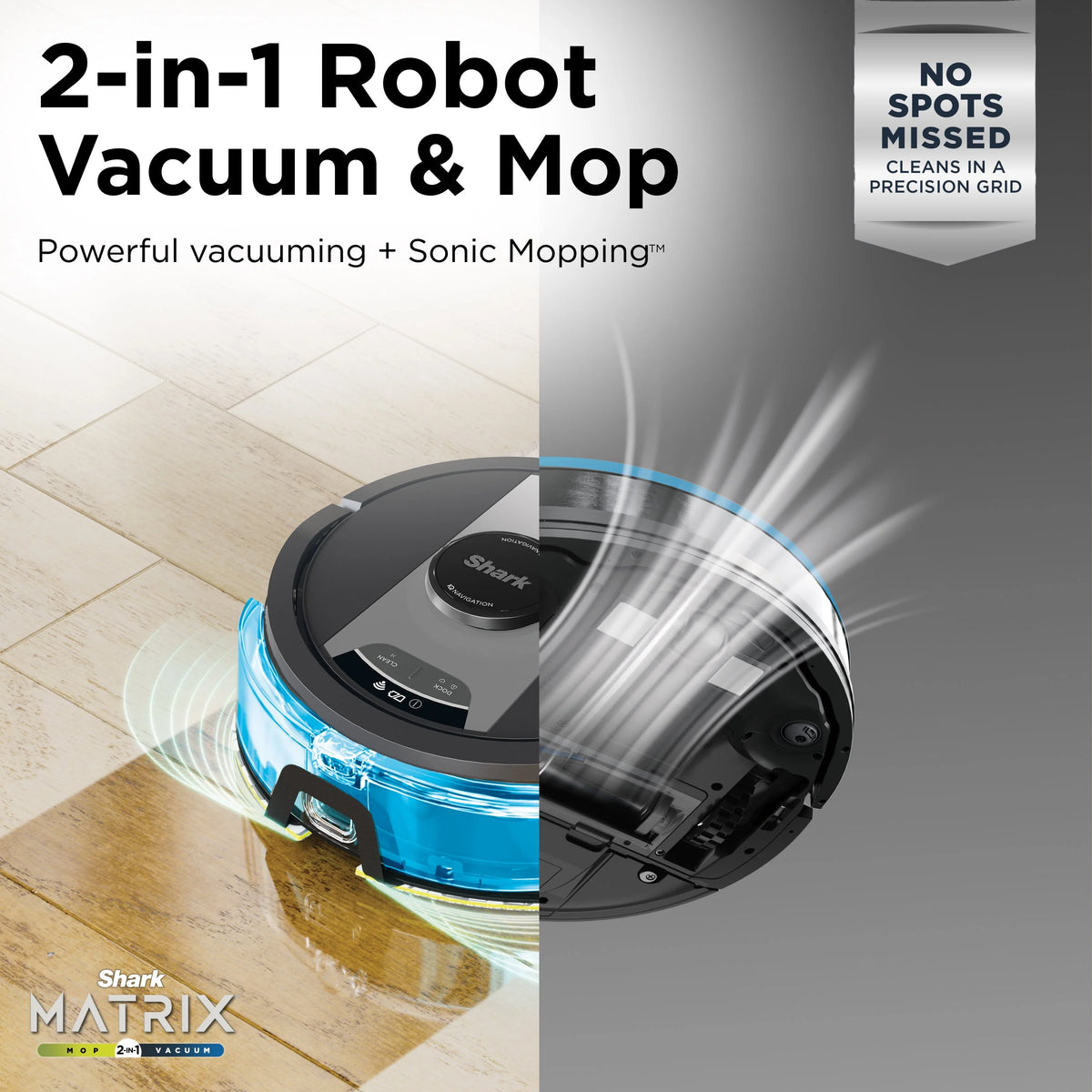 2-in-1 Robot Vacuum & Mop R657063