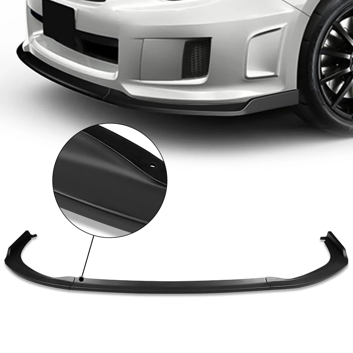 Matte Black Finish Car Front Bumper Lip Guard Body Kit T398988