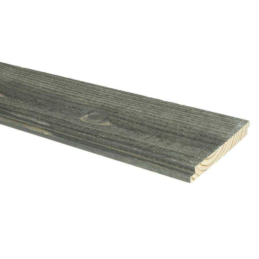 5.375-in x 8-ft Finished Brown Pine Shiplap Wall Plank X20426