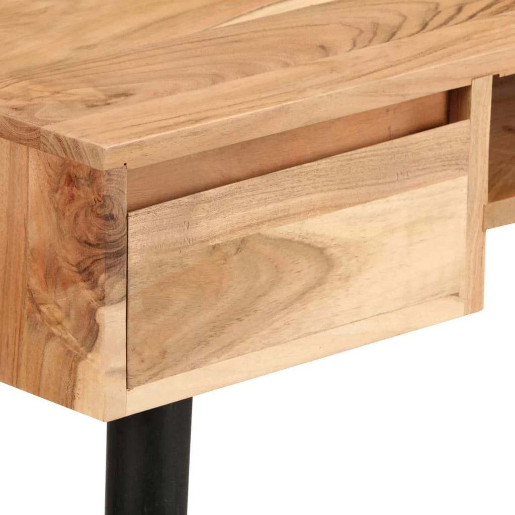 Acacia Wood Writing Table with 2 Drawers and 1 Shelf E4861