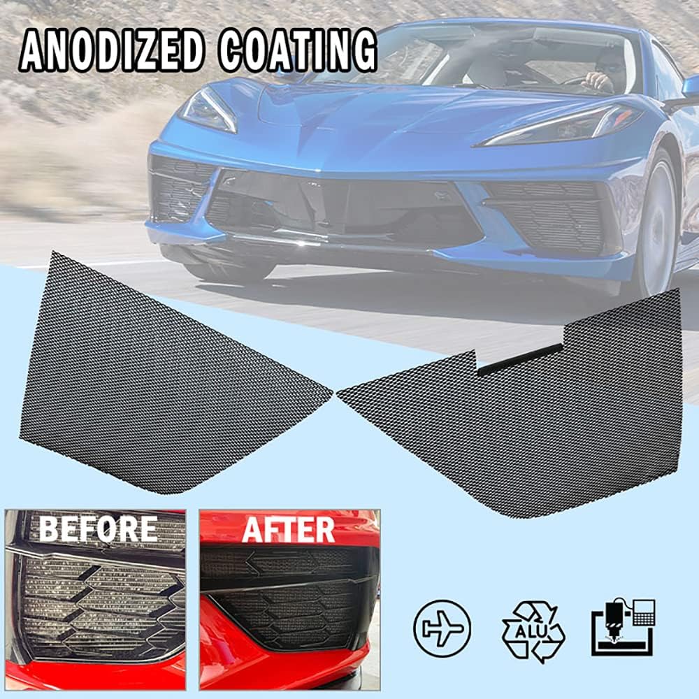 2Pcs Aluminum Car Grille Mesh Set for Corvette C8 2020-2022 N438111