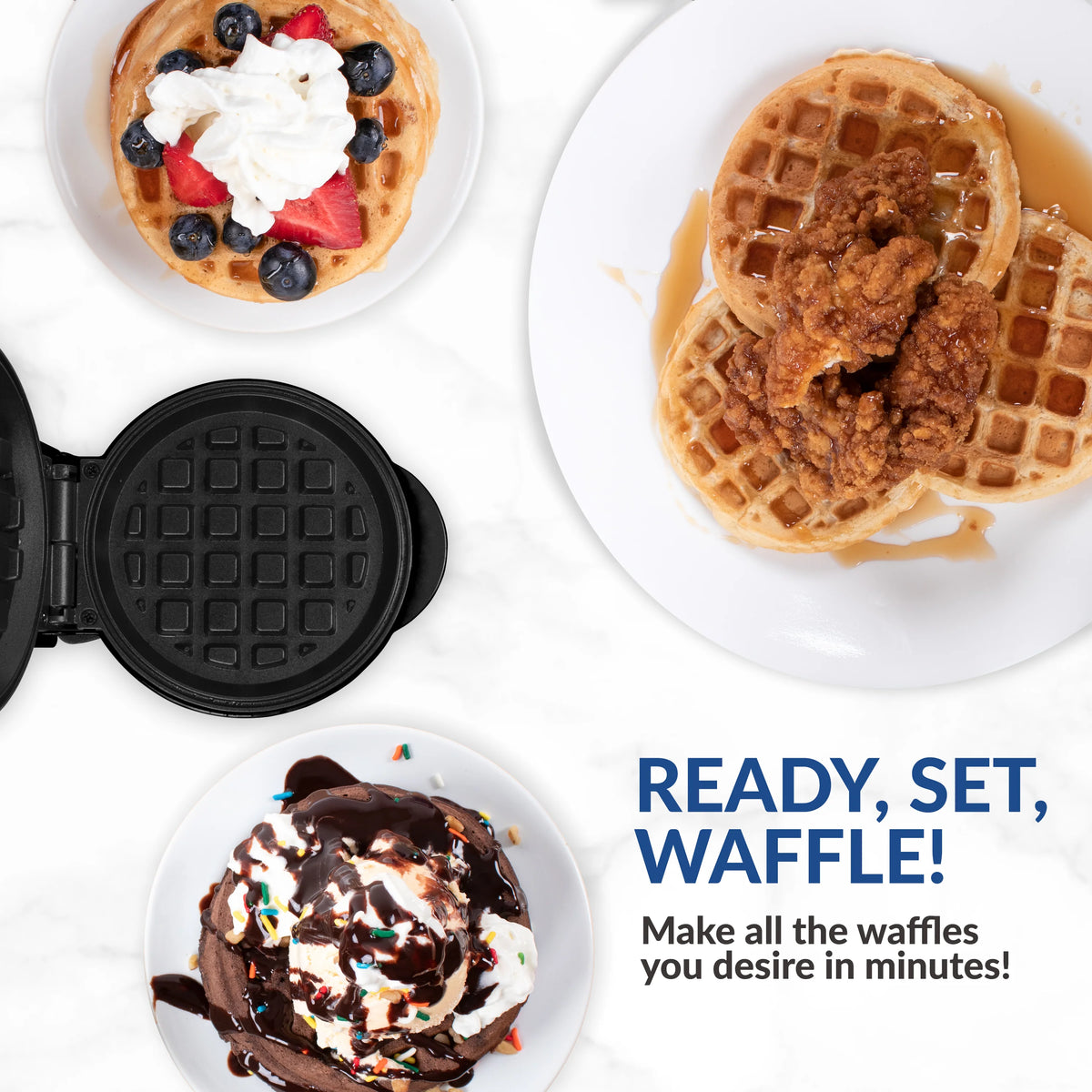 Pink Electric Waffle Maker K584249