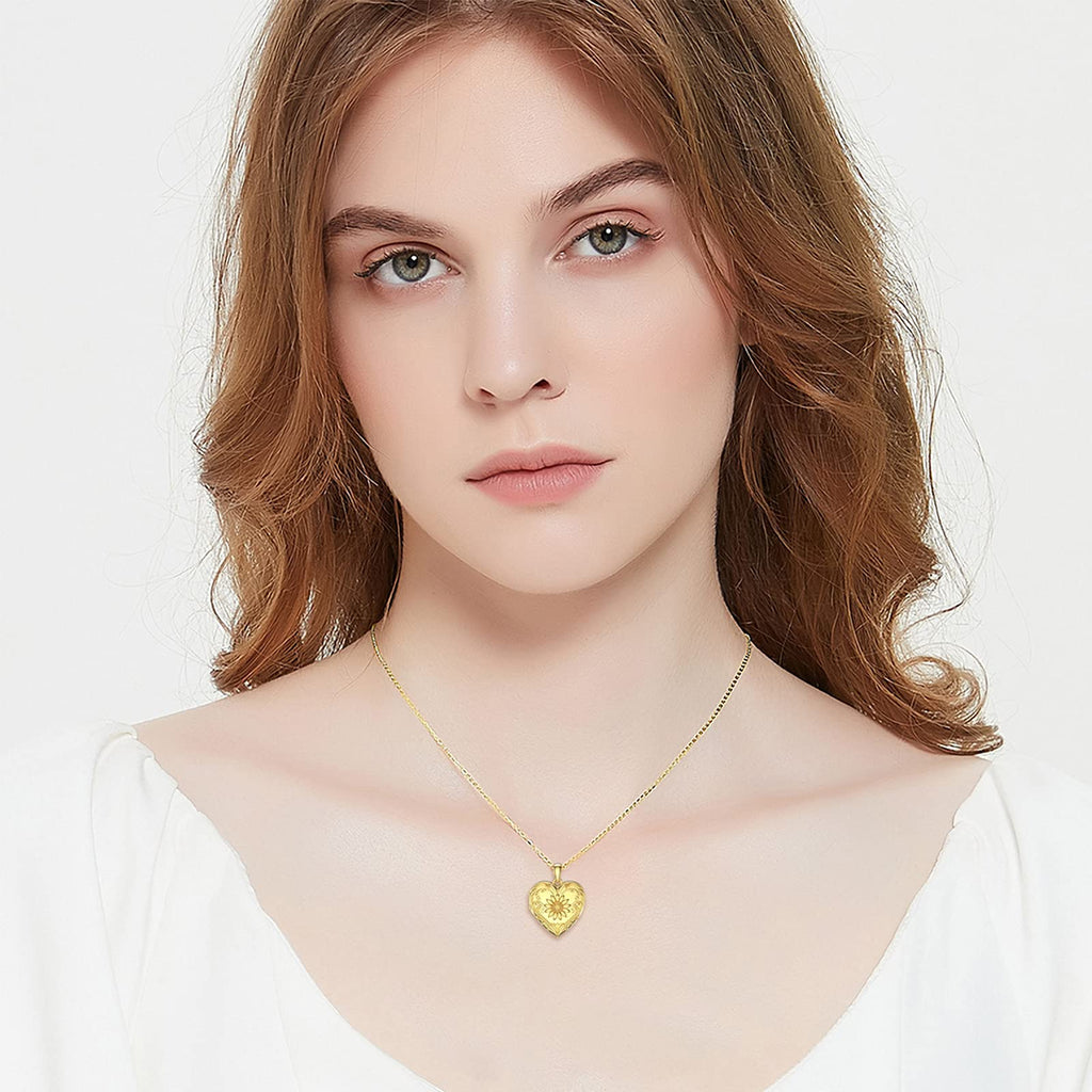 Sterling Silver Heart Locket Necklace H629241