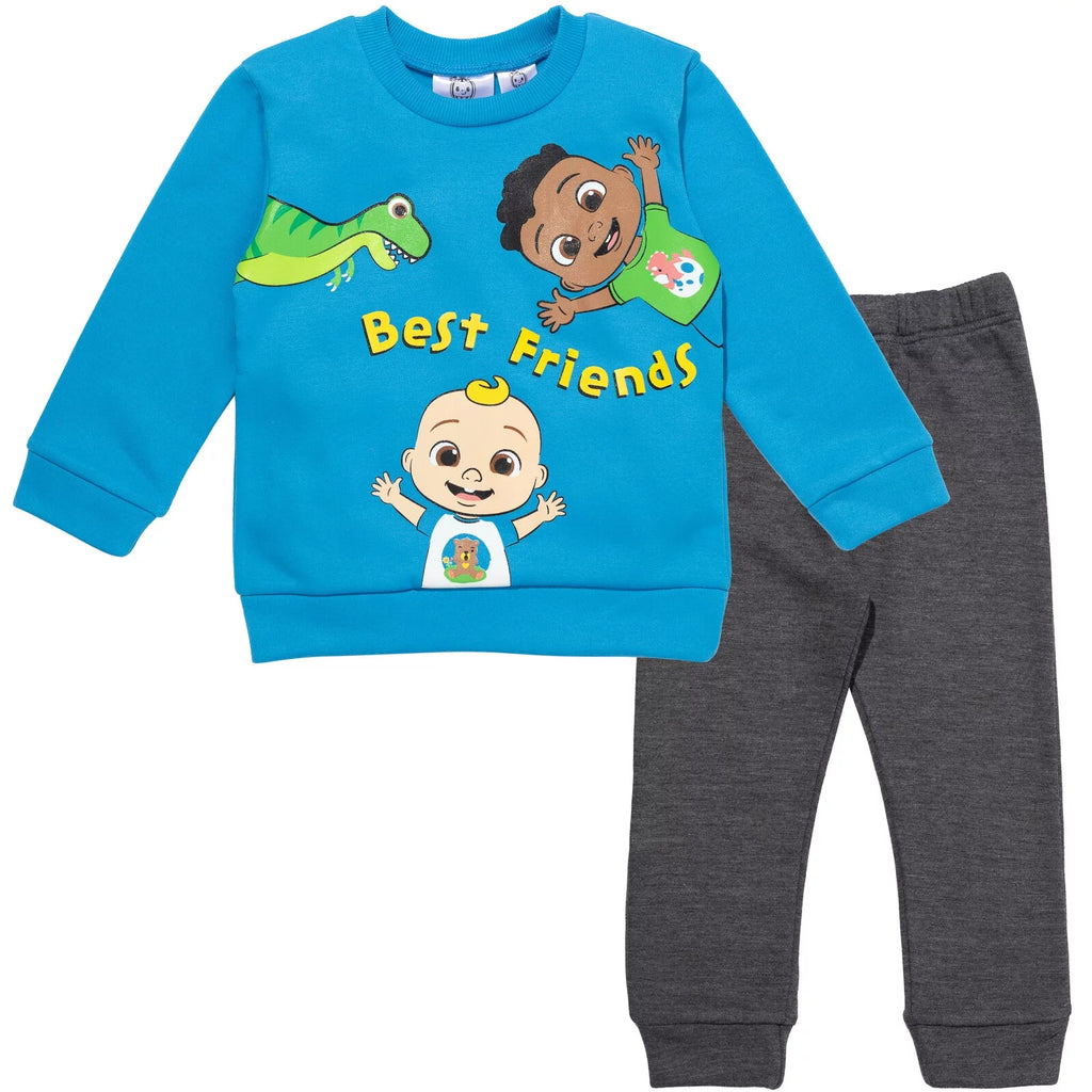 Toddler Boys Fleece Pullover Sweatshirt and Pants Set W471