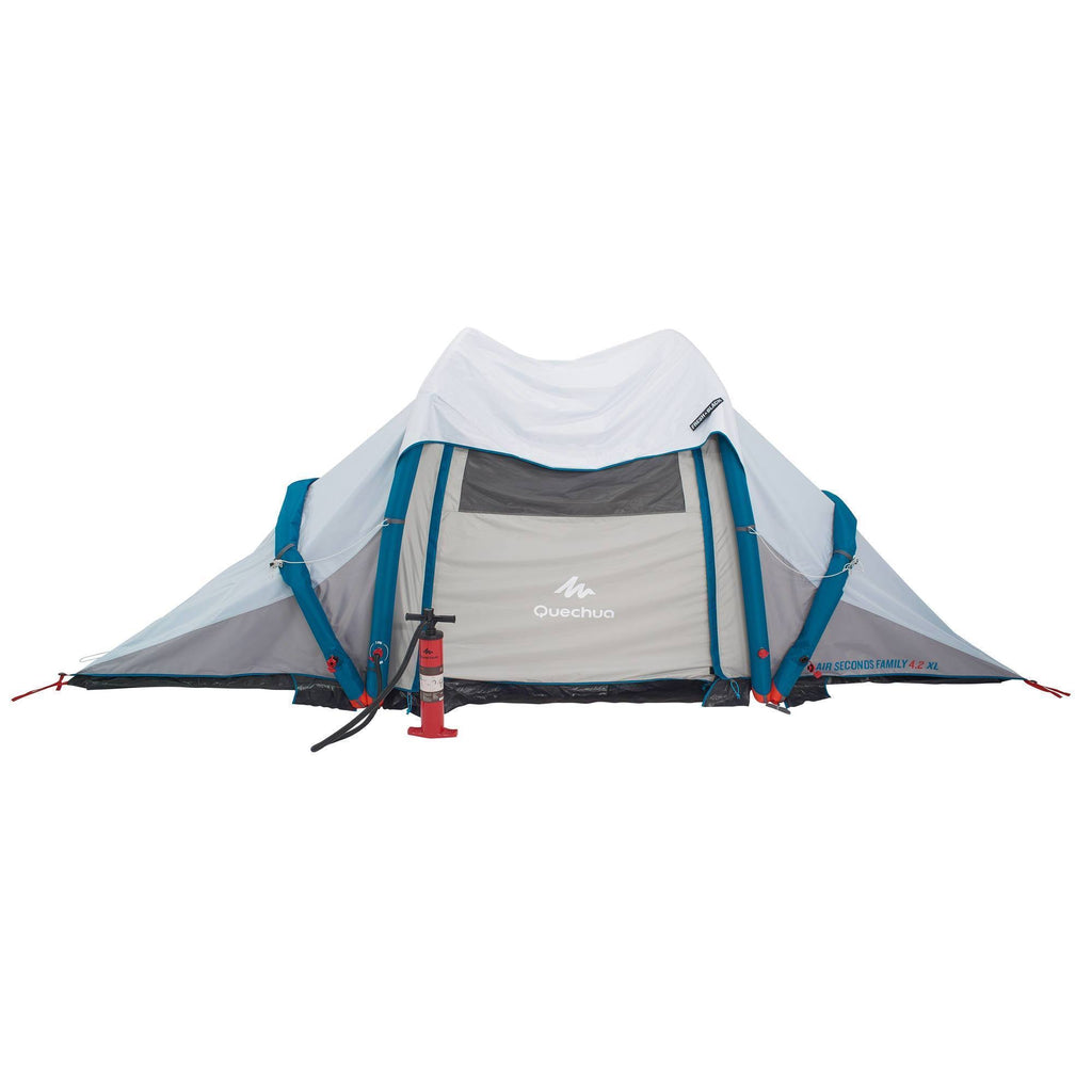 4.2 Inflatable Camping Tent, 4 Person, Black V67938