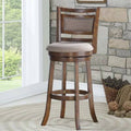 29x22 Swivel Bar Stool Brown Sepia X2477