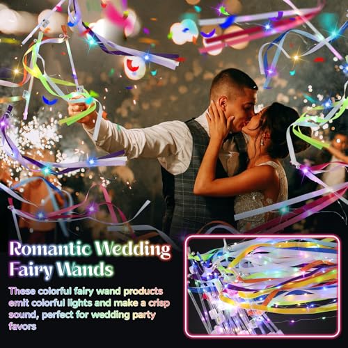100 PCS Light Up Wands with 3 Colorful Flashing Modes C269