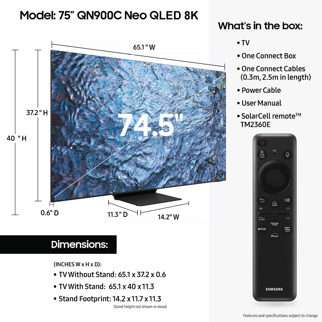 75 Class Neo QLED 8K Smart TV X5707