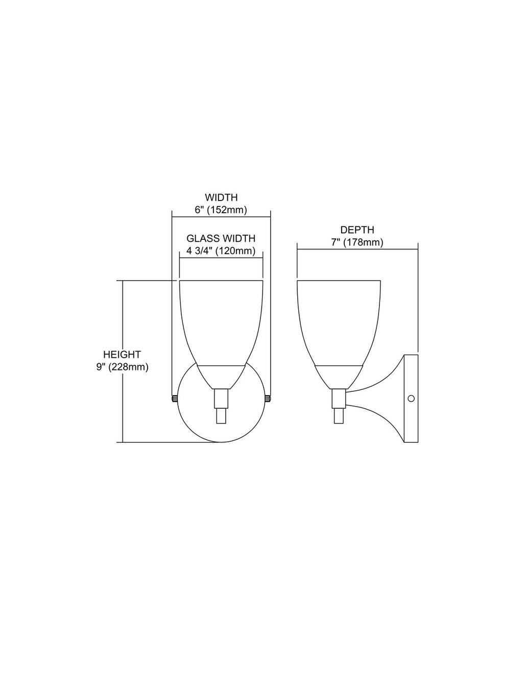 Polished Chrome 1-Light Sconce with Sandy Glass K974098