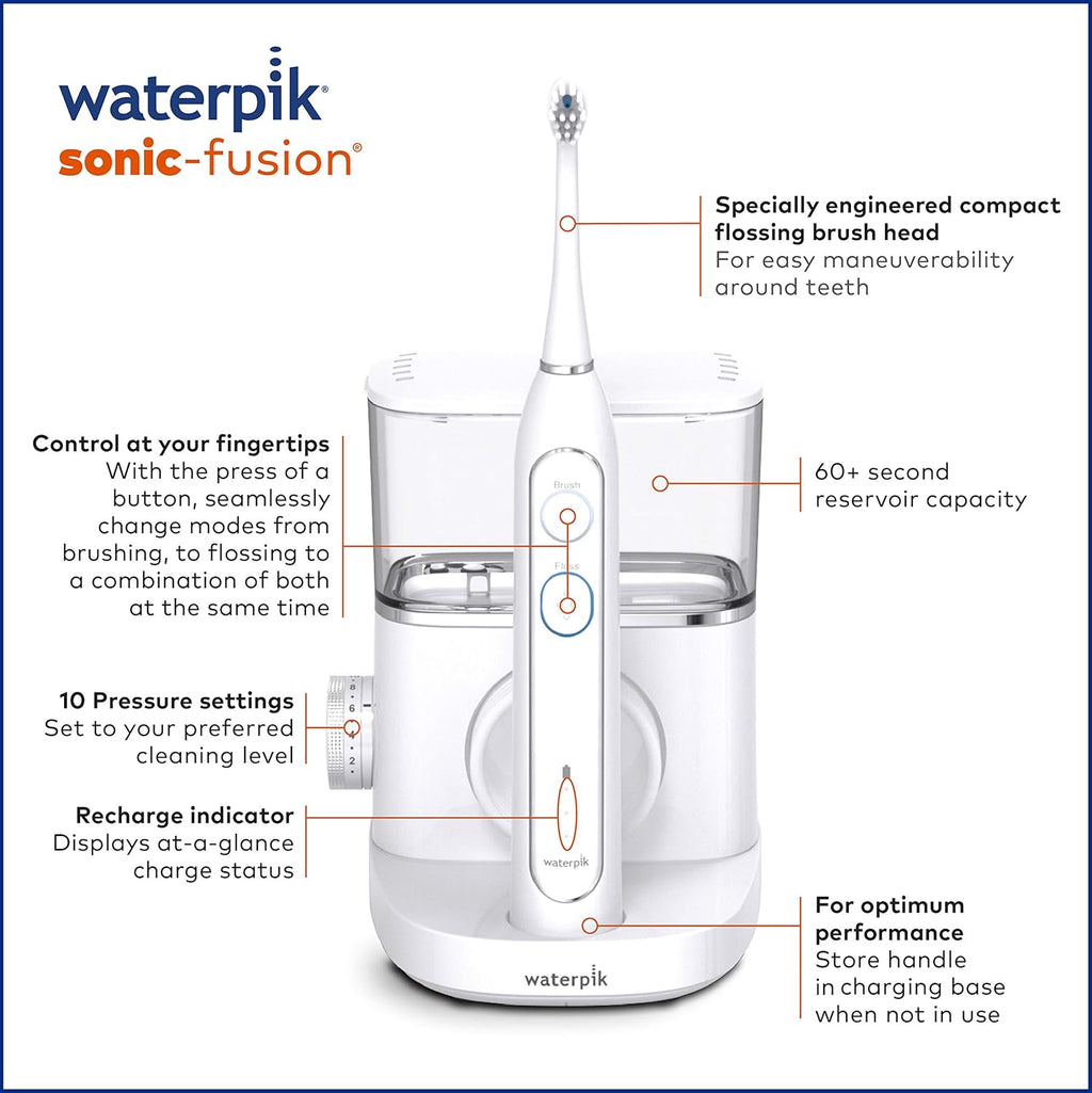 White Electric Toothbrush and Water Flosser Combo C59440