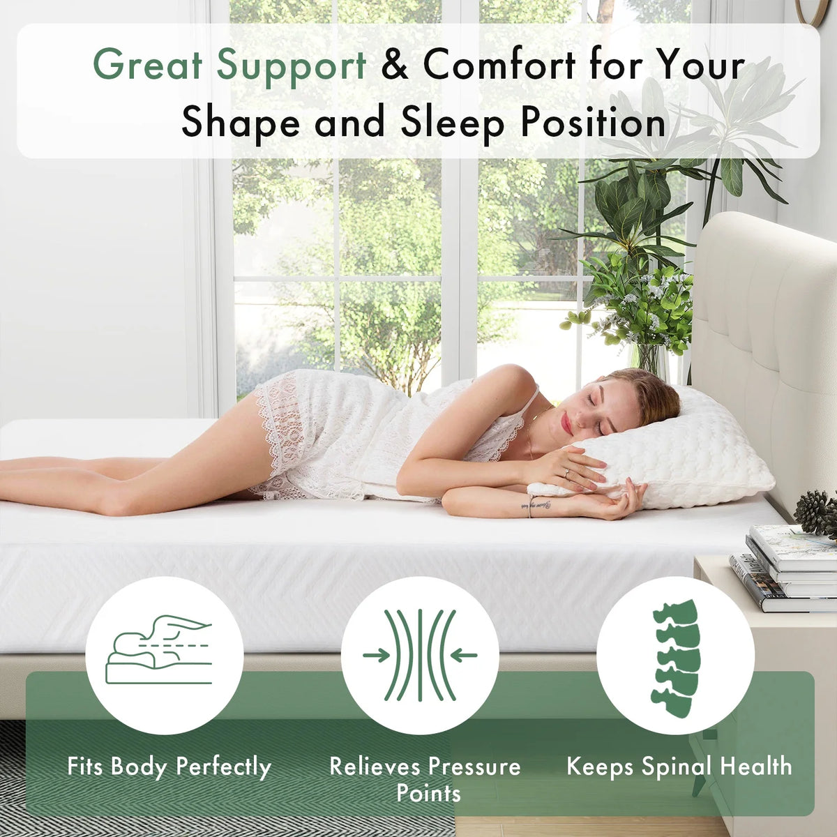8 Cool Gel Memory Foam Mattress V725