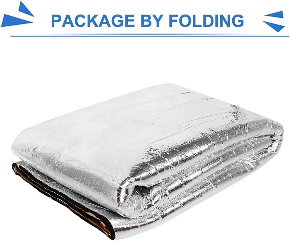 Car Noise Sound Deadener Insulation Mat Waterproof 60 x 40 Inches Y84618