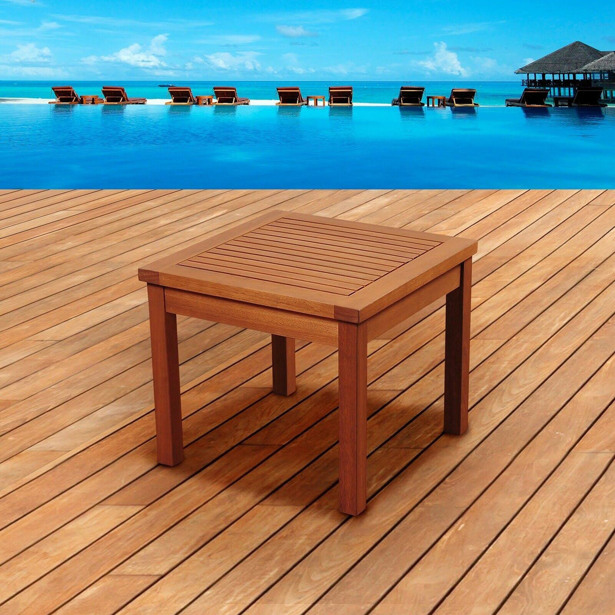 Eucalyptus Square Side Table O7644