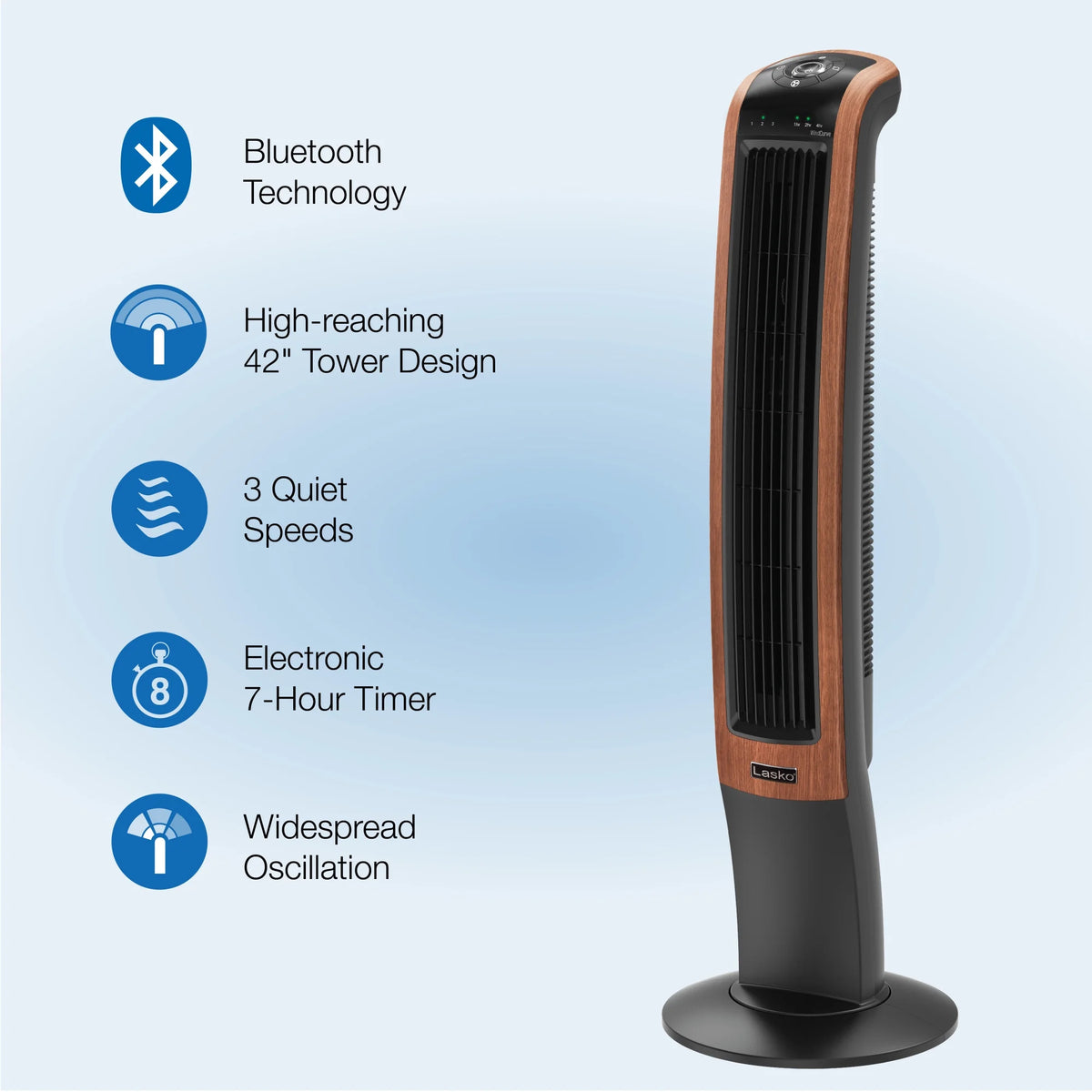 Black Oscillating Tower Fan P54881