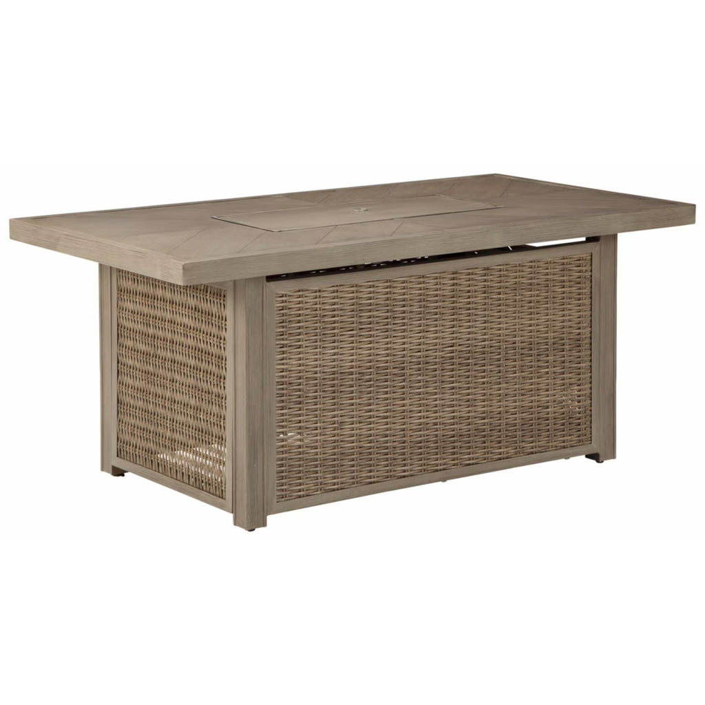 Rectangular Fire Pit Table in Beige G7576