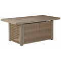 Rectangular Fire Pit Table in Beige G7576