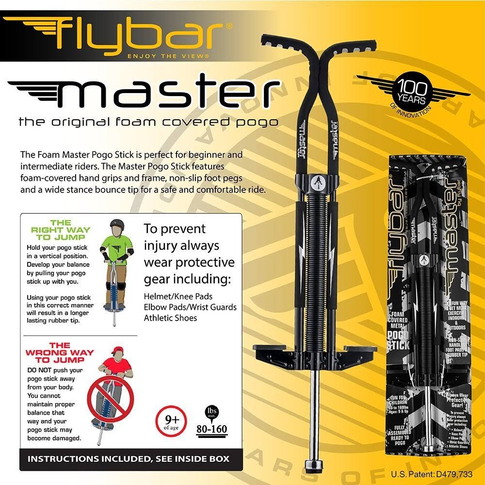 Black/Silver Foam Pogo Stick H880827