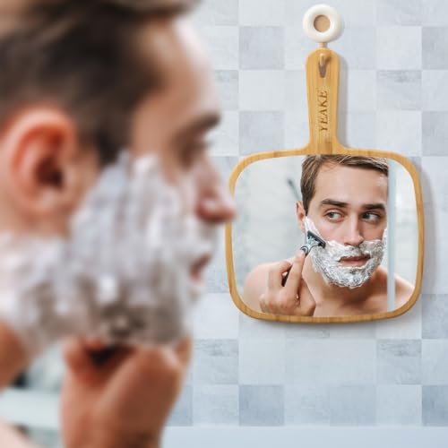 Bamboo Handheld Mirror with Handle Z128