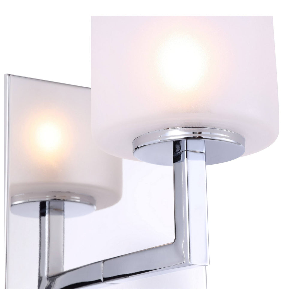 Chrome Opal Glass LED Bath Light T250525